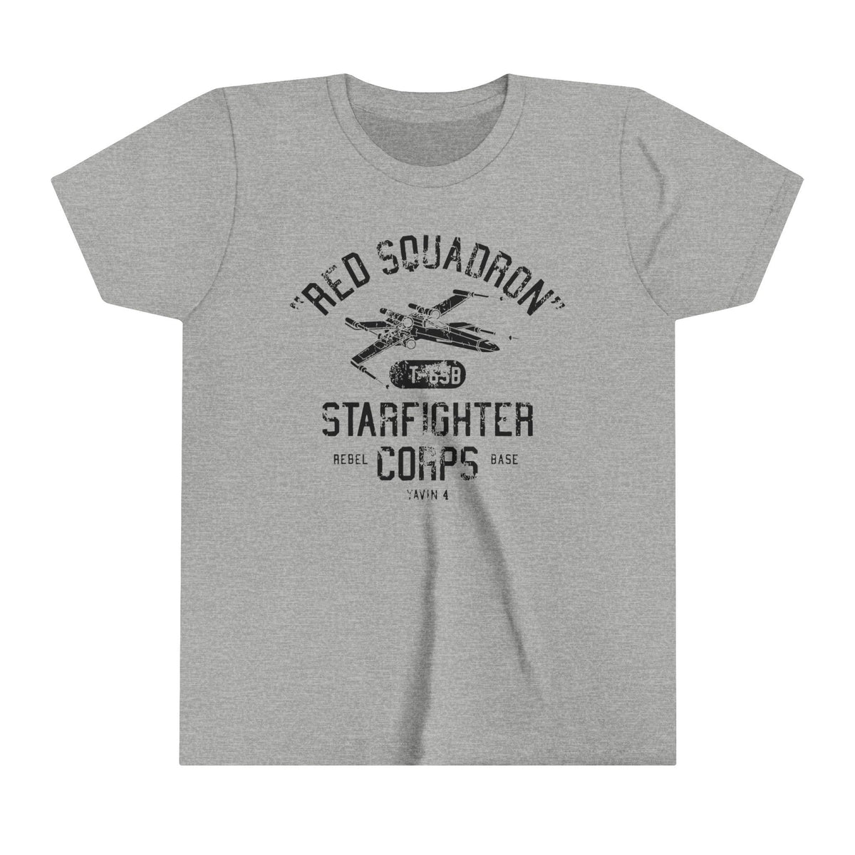 Red Squadron Starfighter Corps Bella Canvas Youth Short Sleeve Tee