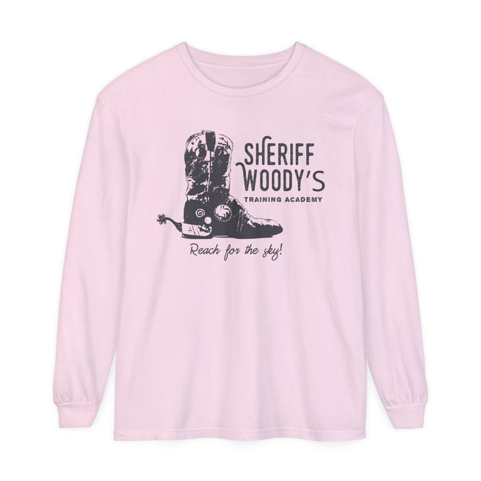 Sheriff Woody’s Training Academy Comfort Colors Unisex Garment-dyed Long Sleeve T-Shirt