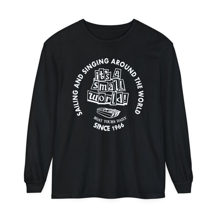 Small World Boat Tours Comfort Colors Unisex Garment-dyed Long Sleeve T-Shirt