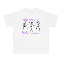 Boo To You Halloween Crew Comfort Colors Youth Midweight Tee