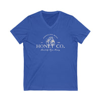 Hundred Acre Woods Honey Co. Bella Canvas Unisex Jersey Short Sleeve V-Neck Tee