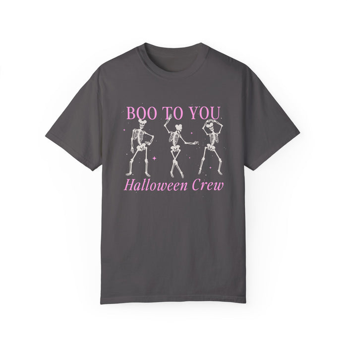 Boo To You Halloween Crew Comfort Colors Unisex Garment-Dyed T-shirt