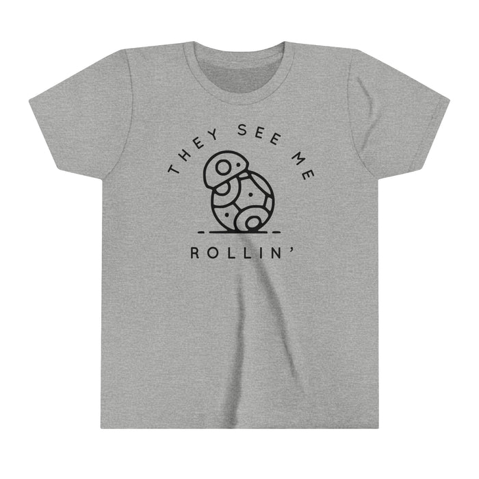 They See Me Rollin' Bella Canvas Youth Short Sleeve Tee