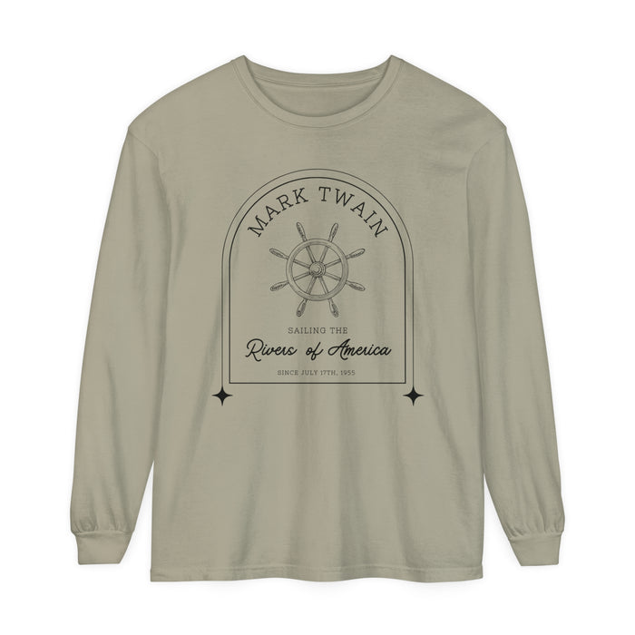 Sailing The Rivers of America Comfort Colors Unisex Garment-dyed Long Sleeve T-Shirt