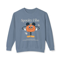 Spooky Vibes Unisex Lightweight Comfort Colors Crewneck Sweatshirt