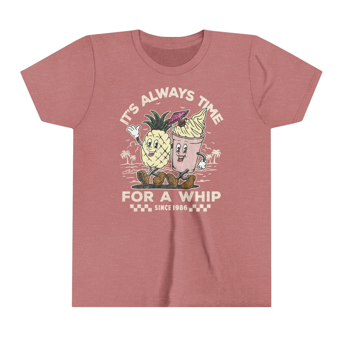 It's Always Time For A Whip Bella Canvas Youth Short Sleeve Tee