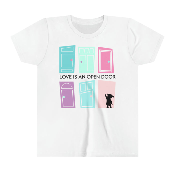 Love Is An Open Door Bella Canvas Youth Short Sleeve Tee