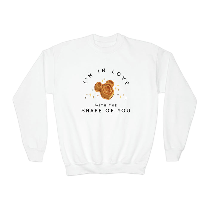 I'm in Love with the Shape of You Gildan Youth Crewneck Sweatshirt