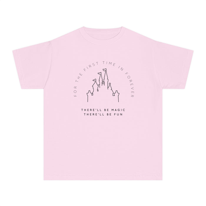 For The First Time In Forever Comfort Colors Youth Midweight Tee