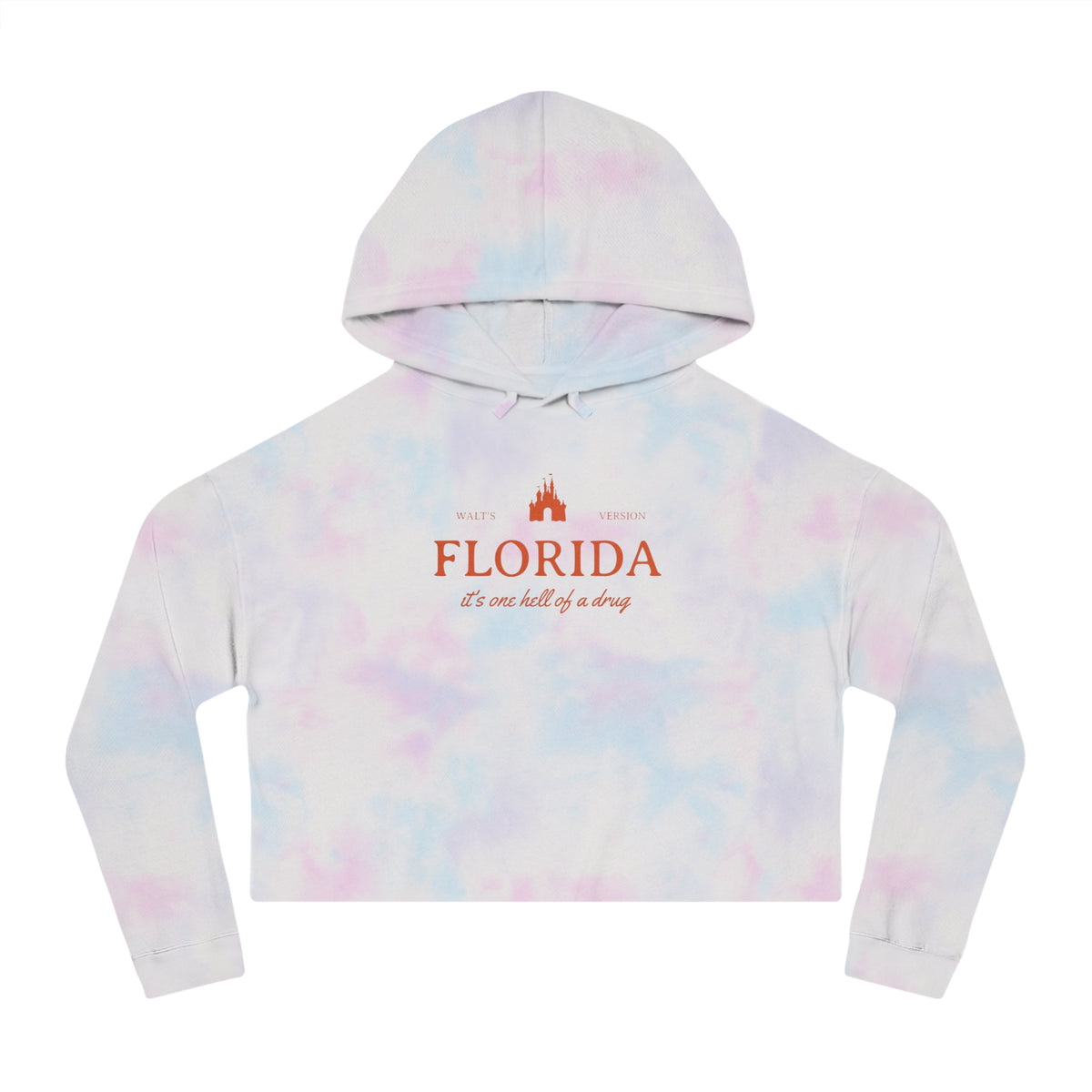 Florida It's One Hell of a Drug Women’s Cropped Hooded Sweatshirt