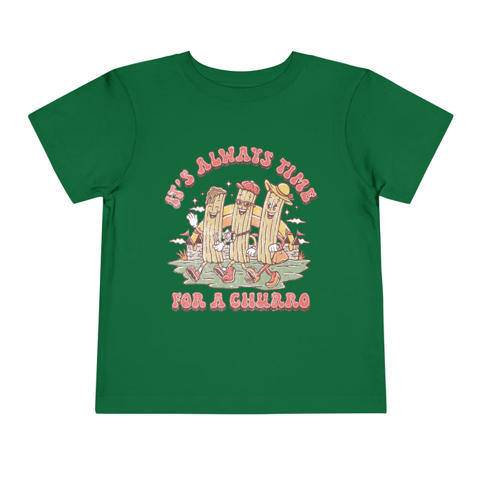 It's Always Time For A Churro Bella Canvas Toddler Short Sleeve Tee