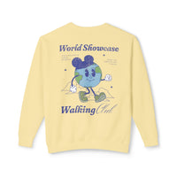 World Showcase Walking Club Unisex Lightweight Comfort Colors Crewneck Sweatshirt
