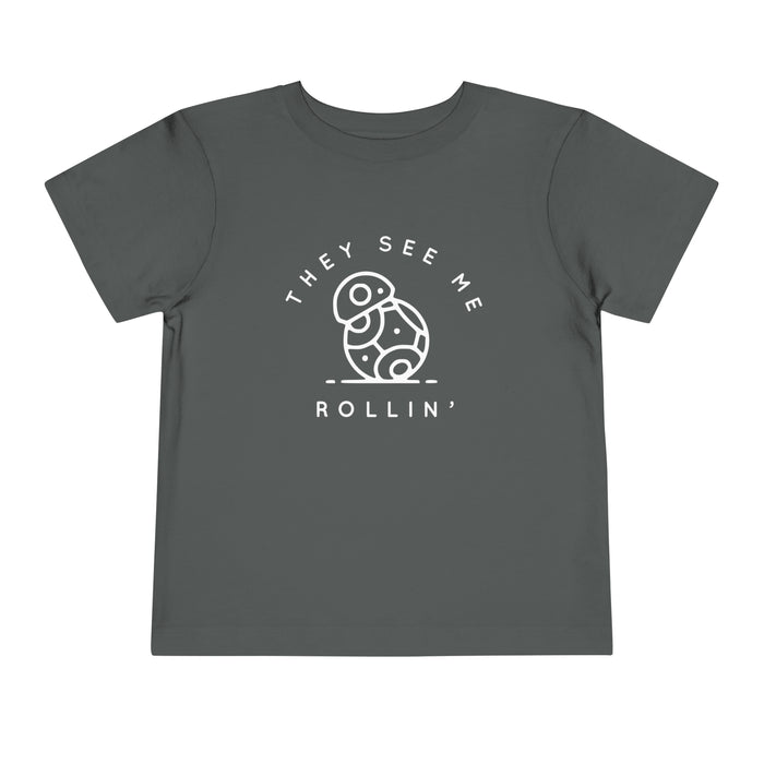 They See Me Rollin' Bella Canvas Toddler Short Sleeve Tee