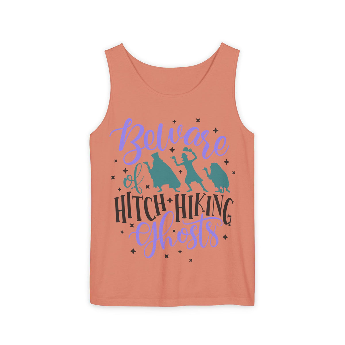 Beware of Hitchhiking Ghosts Unisex Comfort Colors Garment-Dyed Tank Top