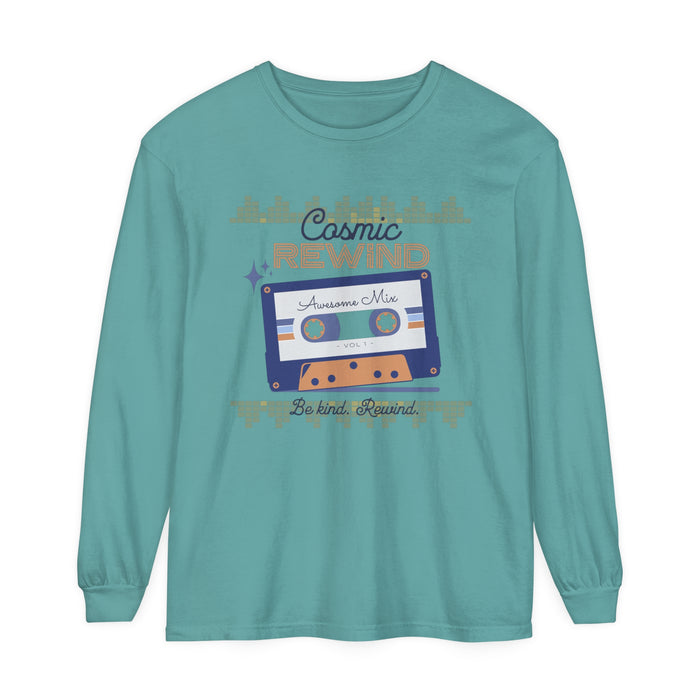 Cosmic Rewind Comfort Colors Unisex Garment-dyed Long Sleeve T-Shirt