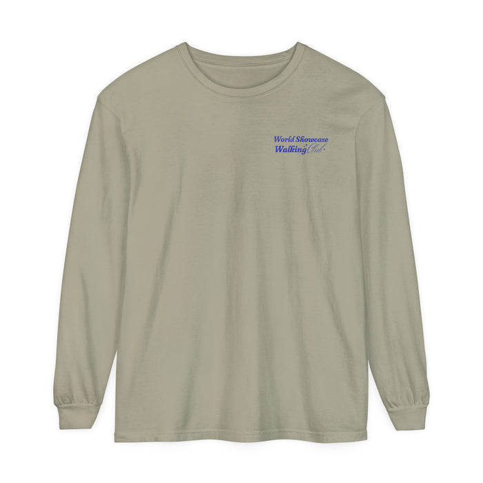 World Showcase Walking Club Comfort Colors Unisex Garment-dyed Long Sleeve T-Shirt