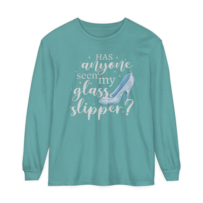 Has Anyone Seen My Glass Slipper? Comfort Colors Unisex Garment-dyed Long Sleeve T-Shirt