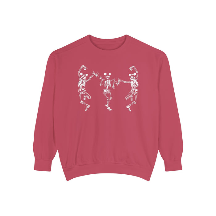 Dancing Skeletons with Ears Comfort Colors Unisex Garment-Dyed Sweatshirt