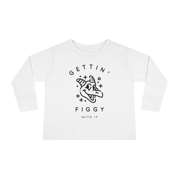 Gettin' Figgy With It Rabbit Skins Toddler Long Sleeve Tee