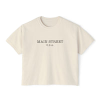 Main Street USA Comfort Colors Women's Boxy Tee