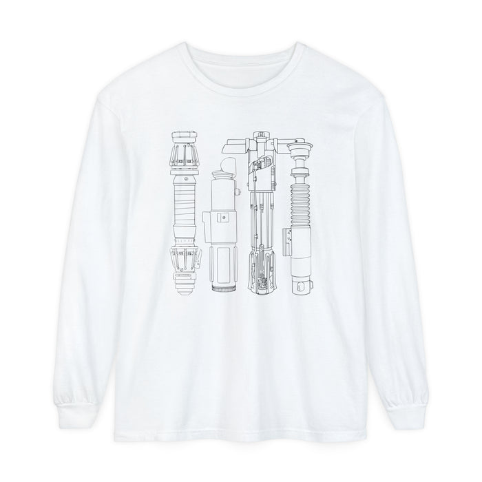 Lightsabers Comfort Colors Unisex Garment-dyed Long Sleeve T-Shirt