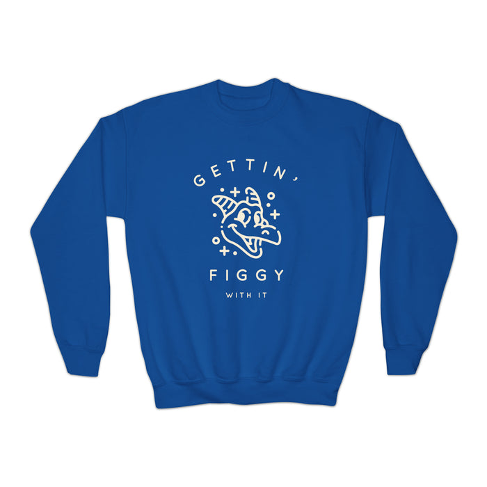 Gettin' Figgy With It Gildan Youth Crewneck Sweatshirt