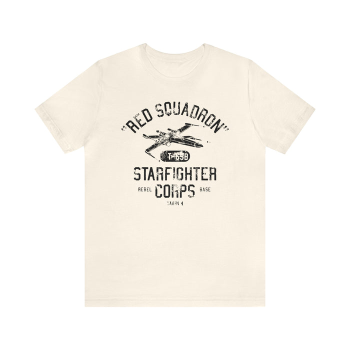 Red Squadron Starfighter Corps Bella Canvas Unisex Jersey Short Sleeve Tee