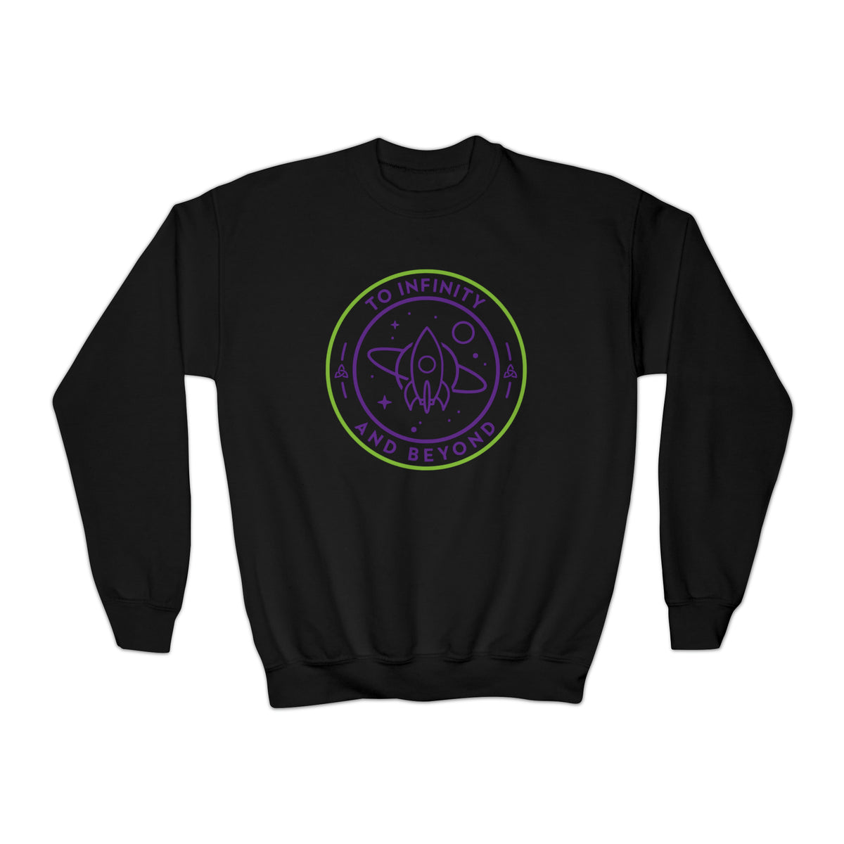 To Infinity And Beyond Gildan Youth Crewneck Sweatshirt
