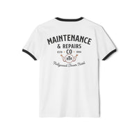 Hollywood Tower Hotel Maintenance & Repairs Next Level Unisex Cotton Ringer T-Shirt