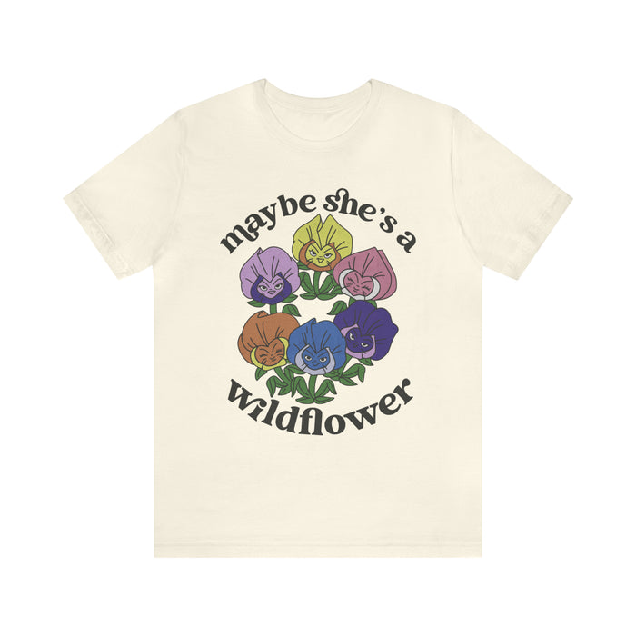 Maybe She’s A Wildflower Bella Canvas Unisex Jersey Short Sleeve Tee