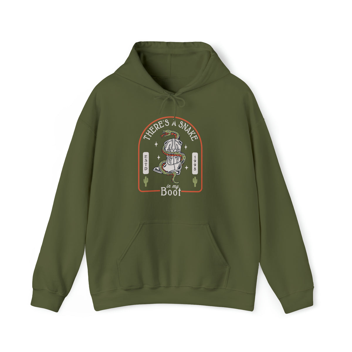 There's A Snake In My Boot Gildan Unisex Heavy Blend™ Hooded Sweatshirt