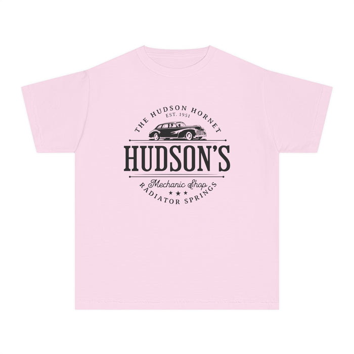 Hudson's Mechanic Shop Comfort Colors Youth Midweight Tee