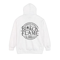 Black Flame Candle Comfort Colors Unisex Garment-Dyed Hoodie