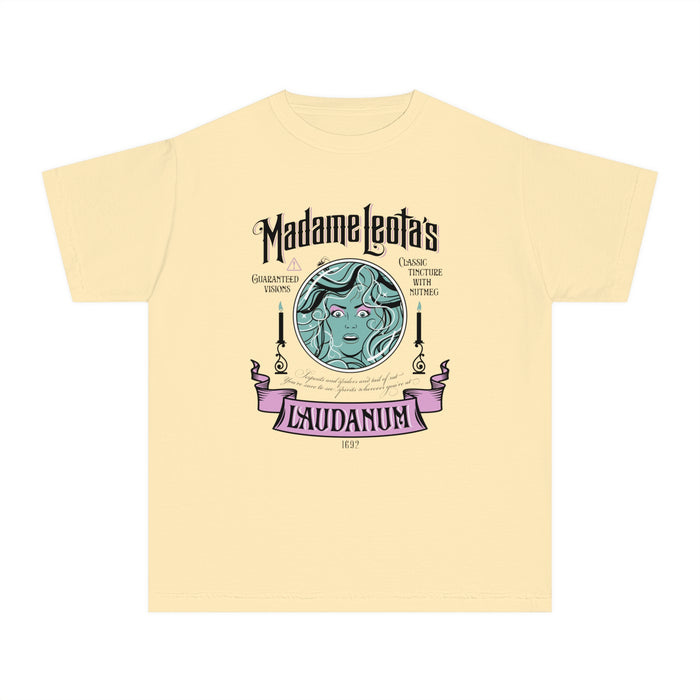 Madame Leota’s Laudanum Teal Comfort Colors Youth Midweight Tee