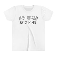 Be Kind ASL Bella Canvas Youth Short Sleeve Tee