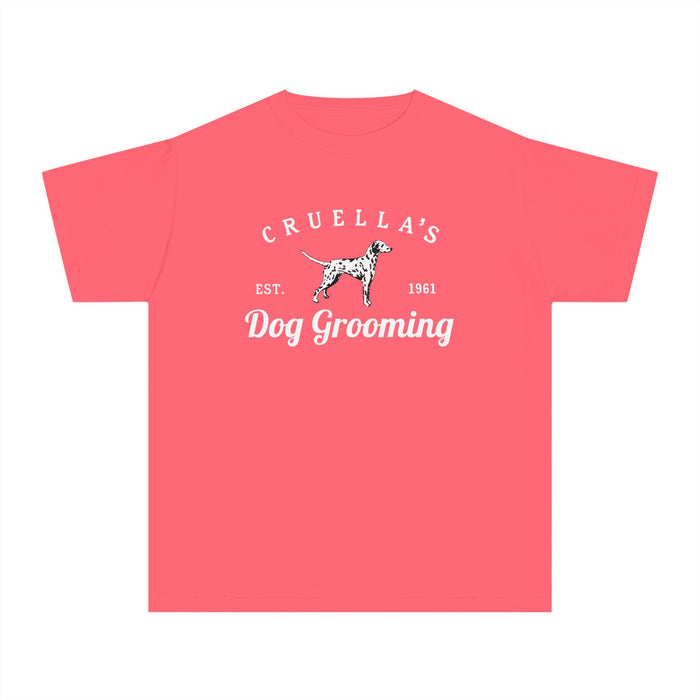 Cruella’s Dog Grooming Comfort Colors Youth Midweight Tee