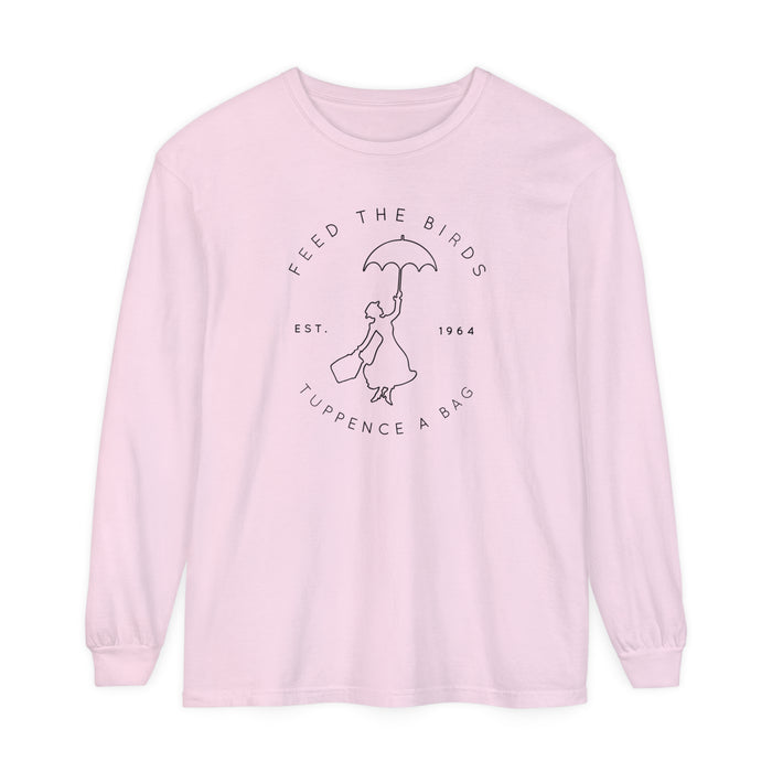 Feed The Birds Comfort Colors Unisex Garment-dyed Long Sleeve T-Shirt