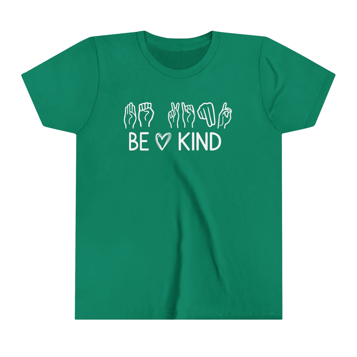 Be Kind ASL Bella Canvas Youth Short Sleeve Tee