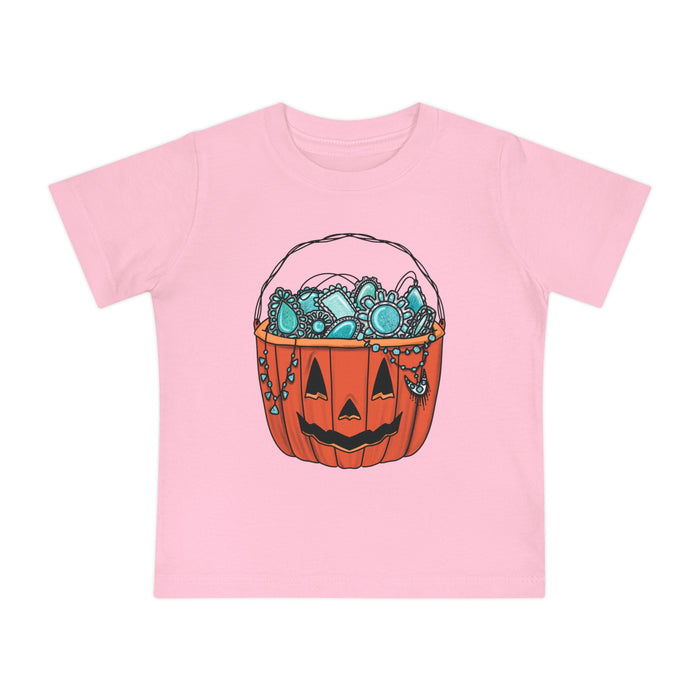 Turquoise Pumpkin Baby Short Sleeve T-Shirt