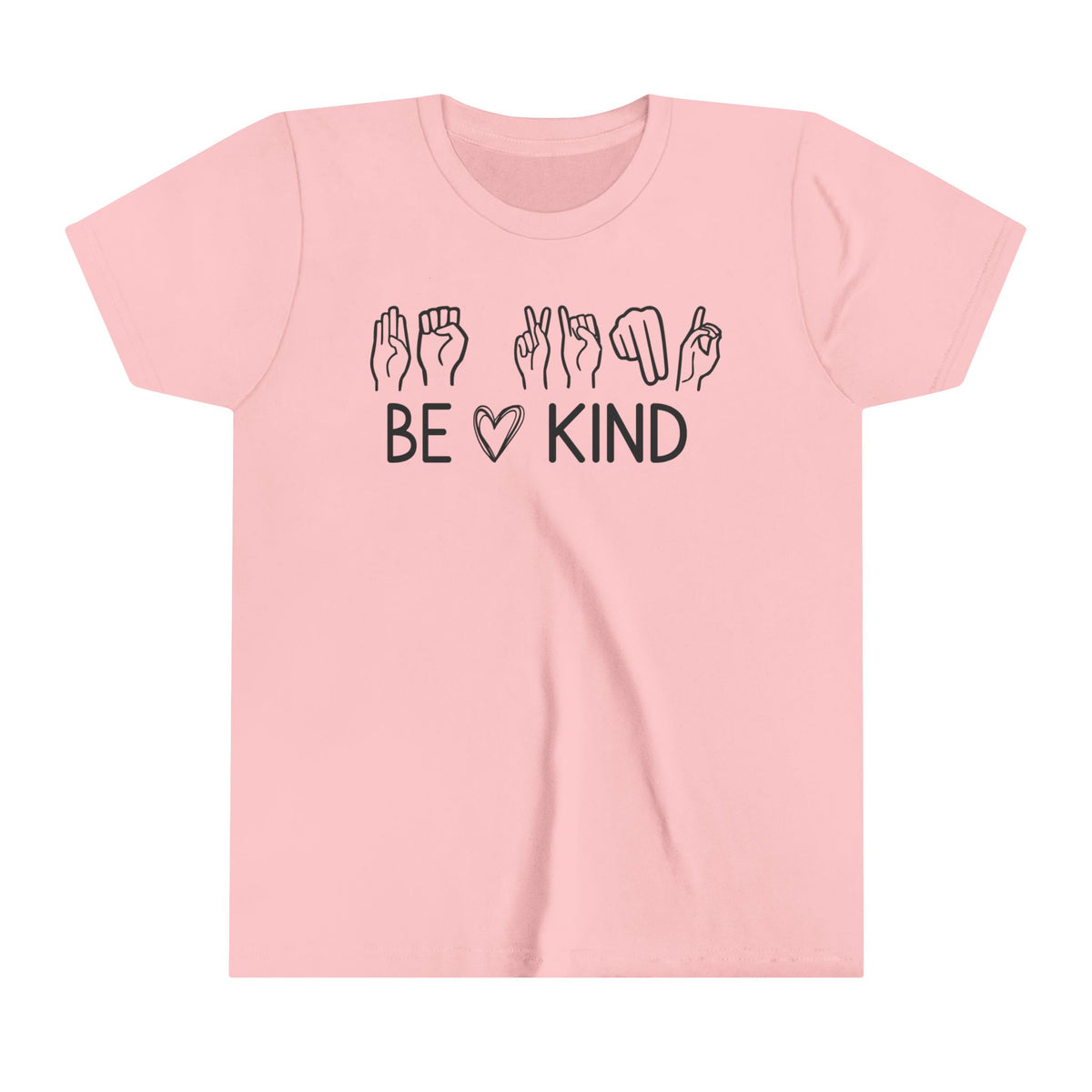 Be Kind ASL Bella Canvas Youth Short Sleeve Tee