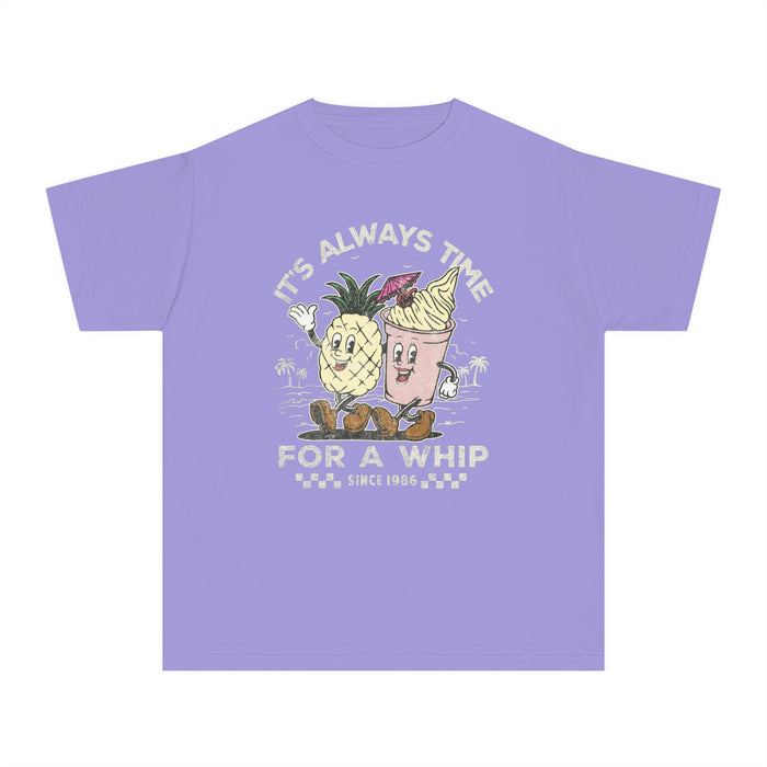 It's Always Time For A Whip Comfort Colors Youth Midweight Tee