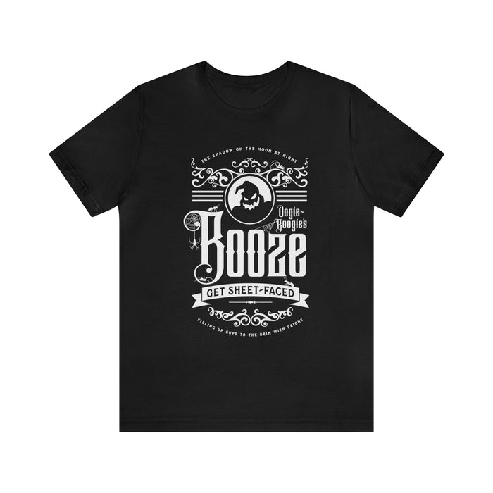 Oogie Boogie’s Booze Bella Canvas Unisex Jersey Short Sleeve Tee