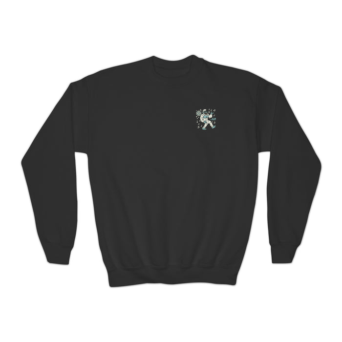 Disco Yeti Gildan Youth Crewneck Sweatshirt