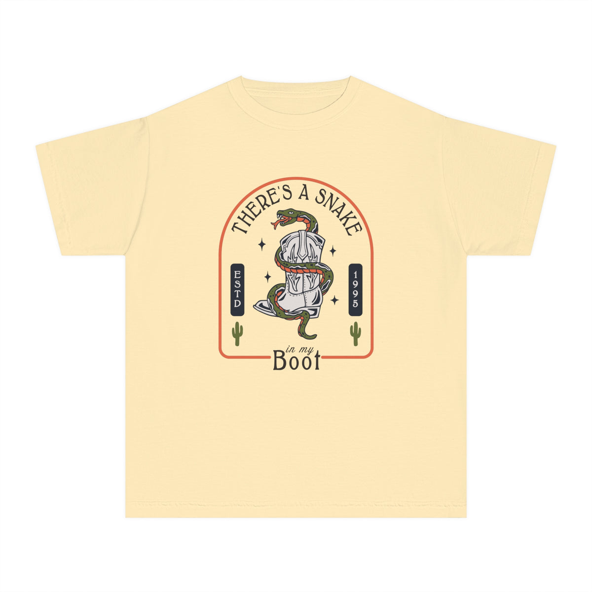 There's A Snake In My Boot Comfort Colors Youth Midweight Tee
