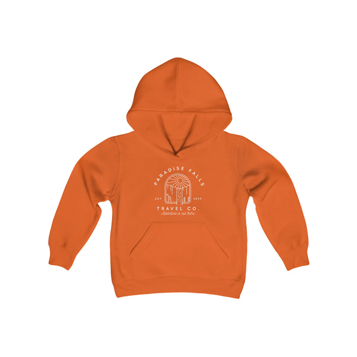 Paradise Falls Vacation Co. Gildan Youth Heavy Blend Hooded Sweatshirt