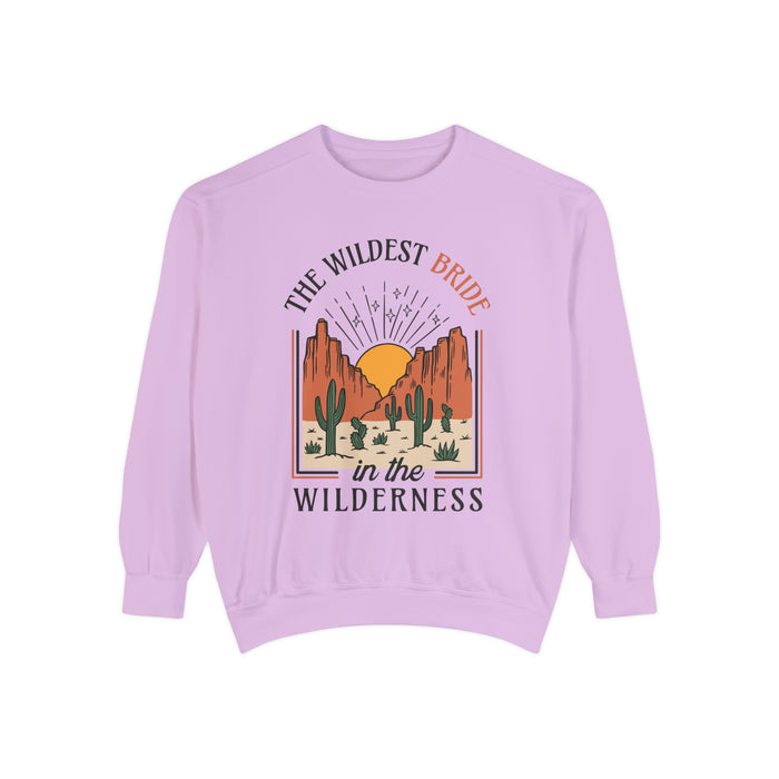 Wildest Bride In The Wilderness Comfort Colors Unisex Garment-Dyed Sweatshirt