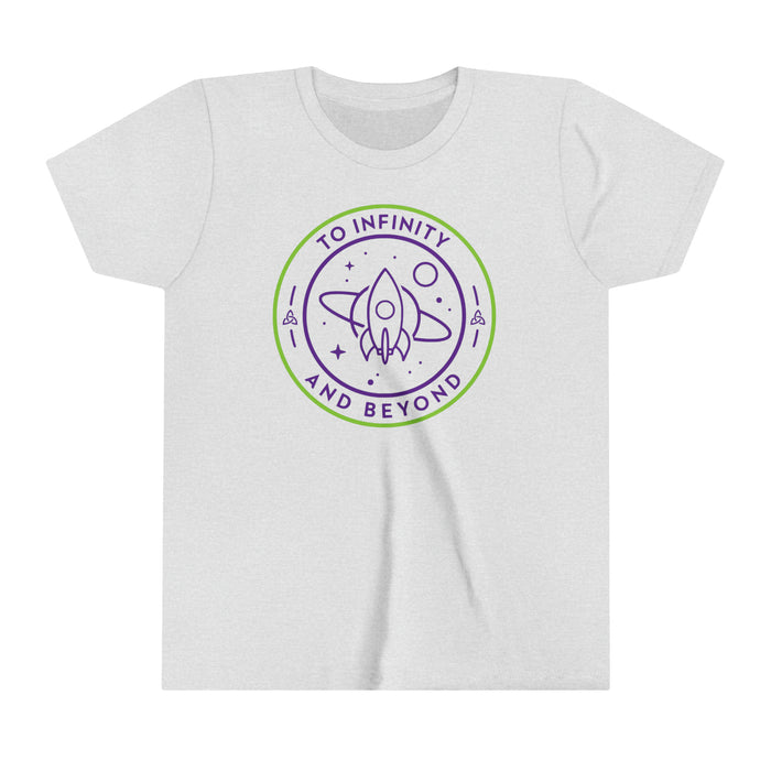 To Infinity And Beyond Bella Canvas Youth Short Sleeve Tee