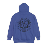 Black Flame Candle Comfort Colors Unisex Garment-Dyed Hoodie