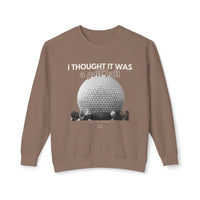 I Thought it was a Golf Ball Unisex Lightweight Comfort Colors Crewneck Sweatshirt