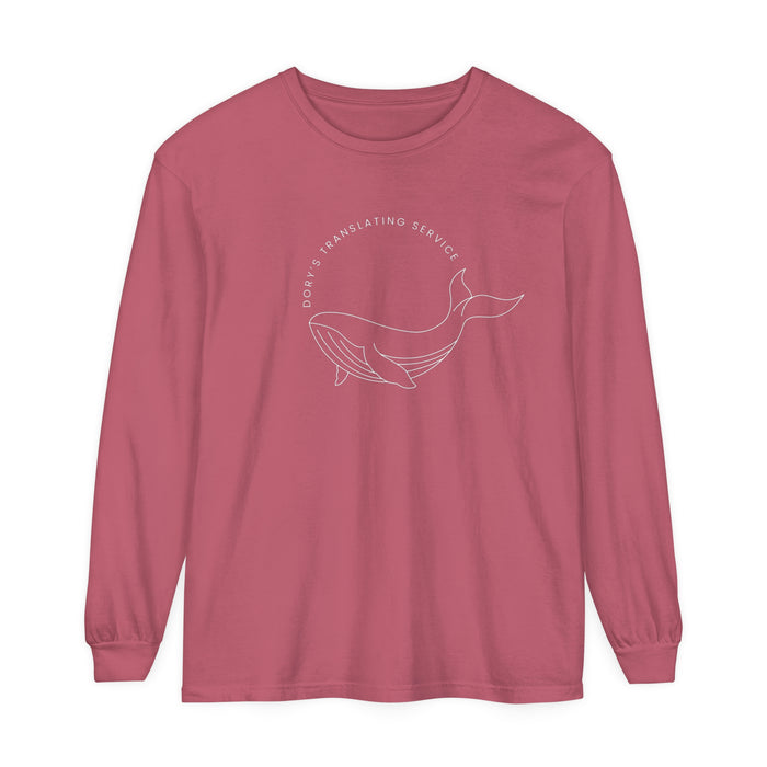 Dory's Translating Service Comfort Colors Unisex Garment-dyed Long Sleeve T-Shirt